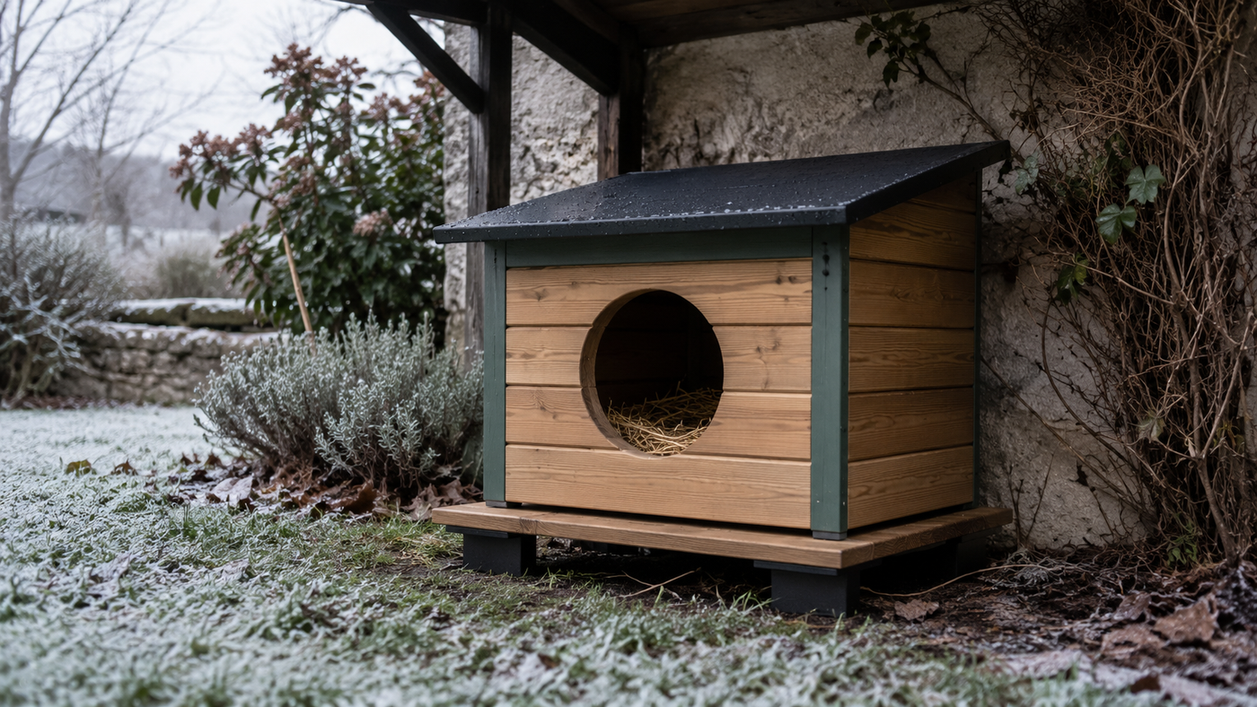 Abri pour chat errant : comment le fabriquer et bien le placer