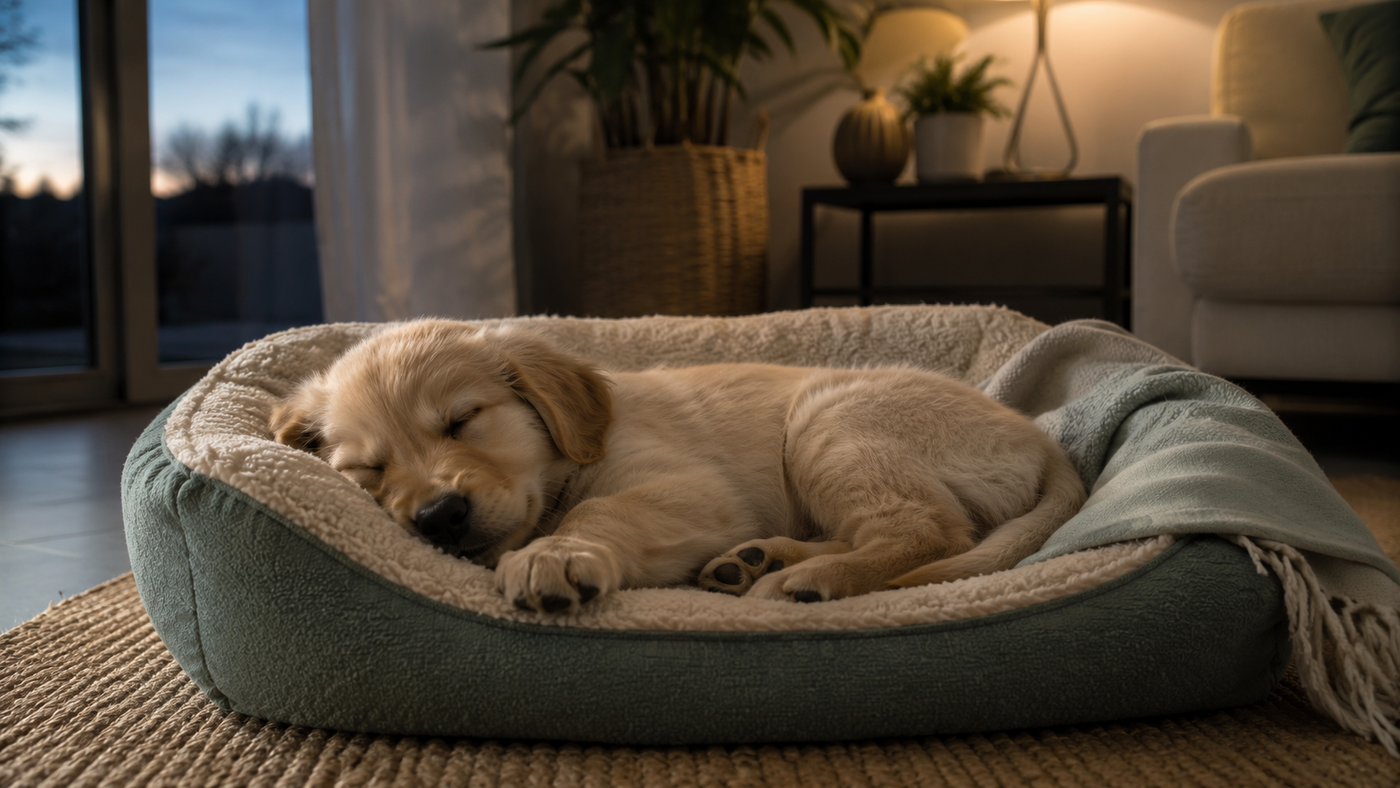 La première nuit d'un chiot : comment bien la gérer