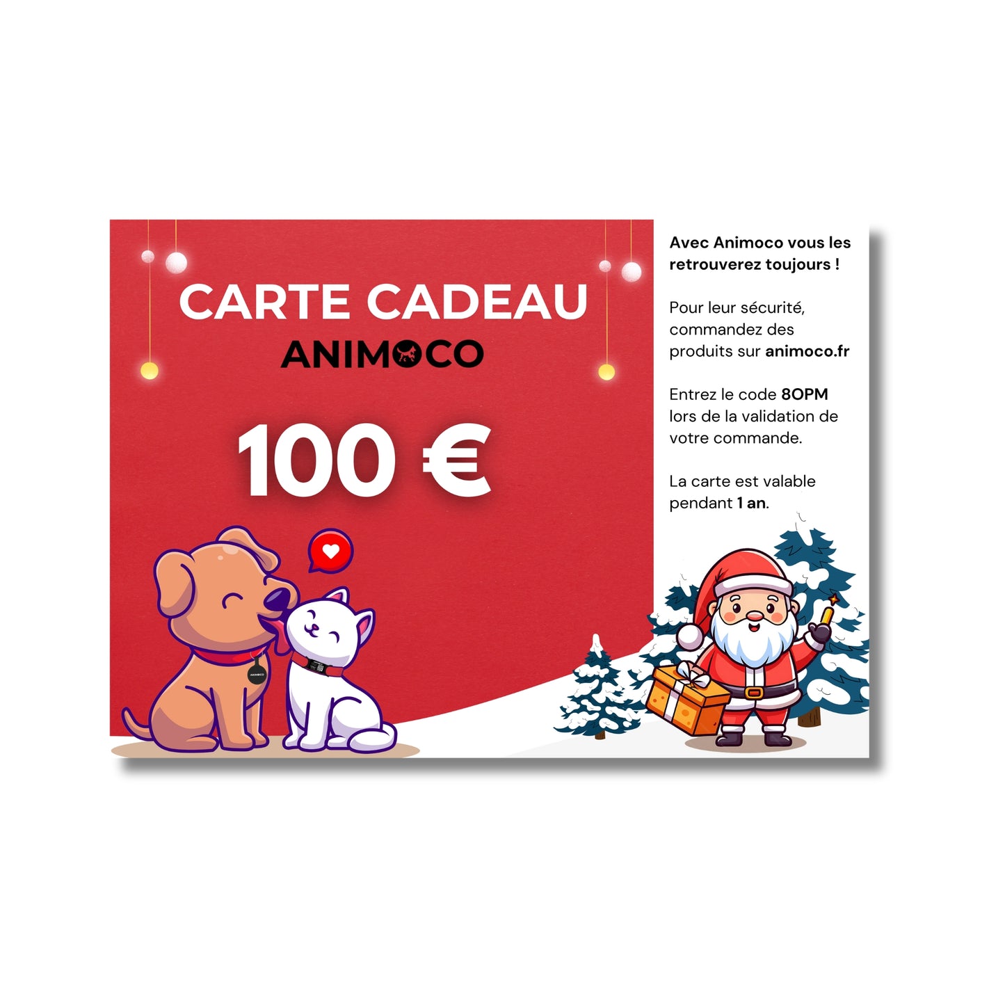 E-carte cadeau de Noël