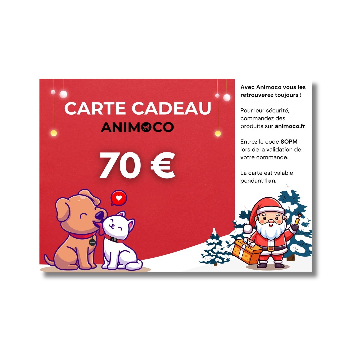 E-carte cadeau de Noël